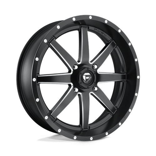 Fuel Off-road D538 MATTE BLACK MILLED 16x7 +13 4x156mm 132mm - Wheelwiz