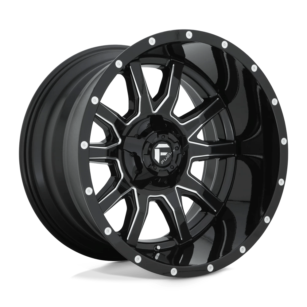 Fuel Offroad D627 VANDAL GLOSS BLACK MILLED 20x12 -43 5x127|5x114.3mm 78.1mm - Wheelwiz
