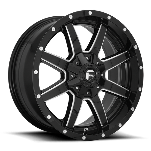 Fuel Offroad D610 MAVERICK Gloss Black Milled 20x12 -44 5x114.3|5x127mm 78.1mm - Wheelwiz