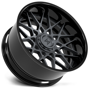 Sentali BFX5 Gloss Black Lip / Gun Metal Centre 26x14 -76 6x135|6x139.7mm 106.1mm - Wheelwiz