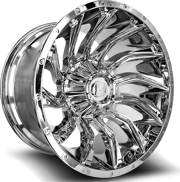 XF Off-Road XF-224 Chrome 24x14 -76 5x127|5x139.7mm 78.1mm - Wheelwiz