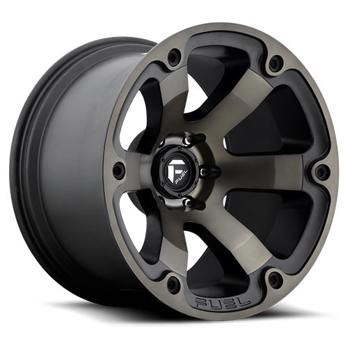 Fuel Offroad D564 BEAST MATTE BLACK DOUBLE DARK TINT 17x9 +35 6x139.7mm 108mm - Wheelwiz