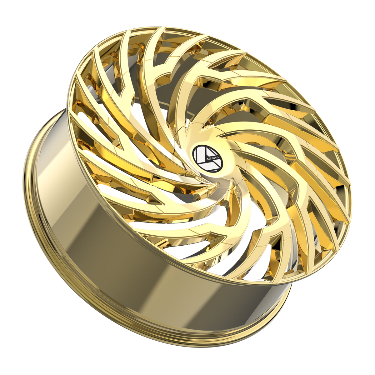 Azara AZA-536 Nano Gold 18x8 +35 5x112|5x114.3mm 74.1mm - Wheelwiz