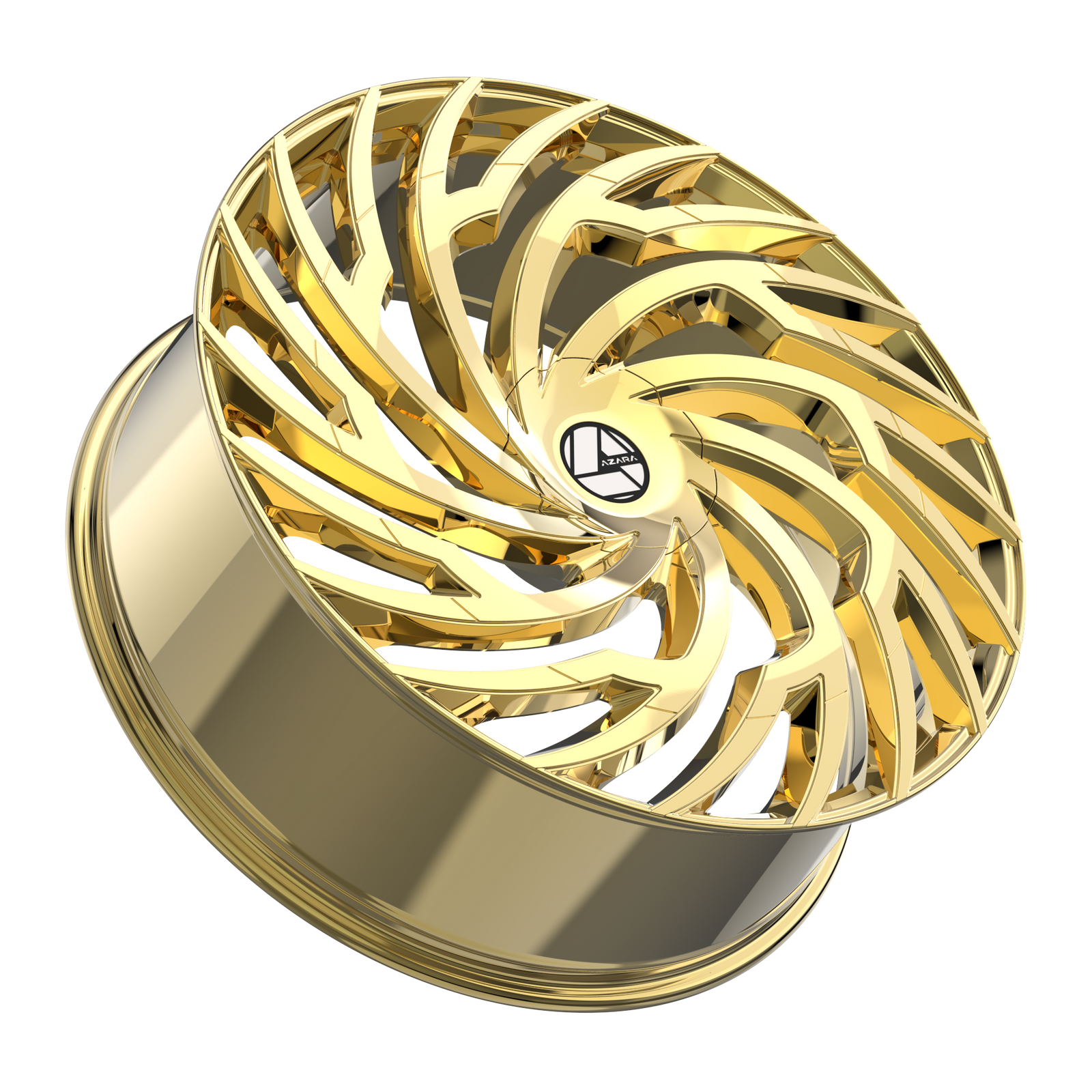 Azara AZA-536 Nano Gold 18x8 +35 5x112|5x114.3mm 74.1mm - Wheelwiz