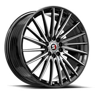 Spec-1 SP-68 Gloss Black Machined 18x8 +38 5x112|5x114.3mm 73.1mm