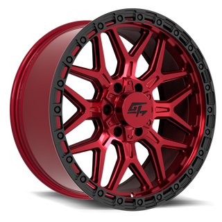 GT Off-Road REVOLT Red Anodized with Black Ring 18x9 +12 5x127|5x139.7mm 78.1mm