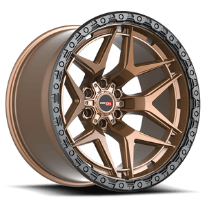Vortek VRT-603 Matte Bronze With Black Bead Ring 17x9 +12 6x135|6x139.7mm 106.1mm - Wheelwiz