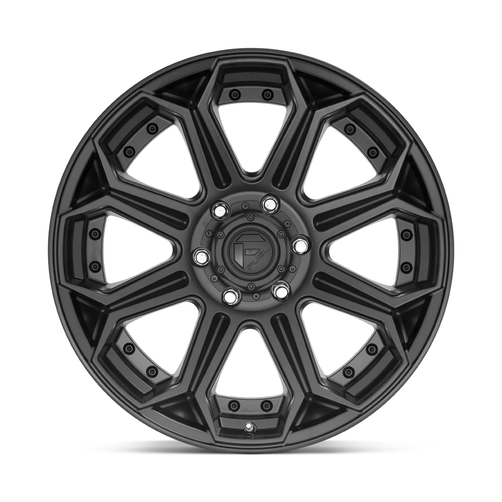 Fuel Offroad D706 SIEGE MATTE BLACK 20x9 +20 8x180mm 124.2mm - Wheelwiz