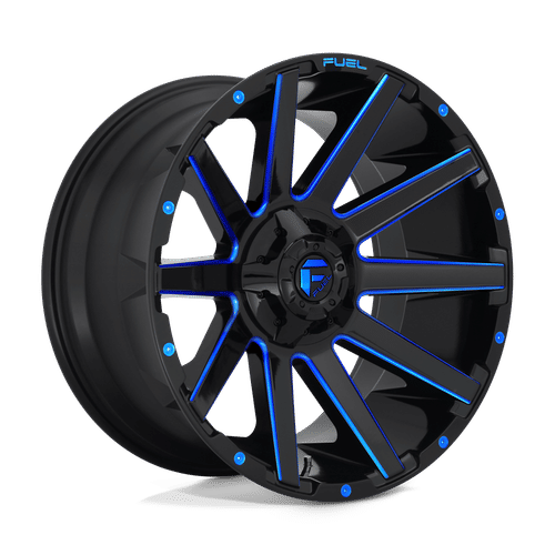 Fuel Offroad D644 GLOSS BLACK BLUE TINTED CLEAR 20x10 -18 8x170mm 125.1mm - Wheelwiz