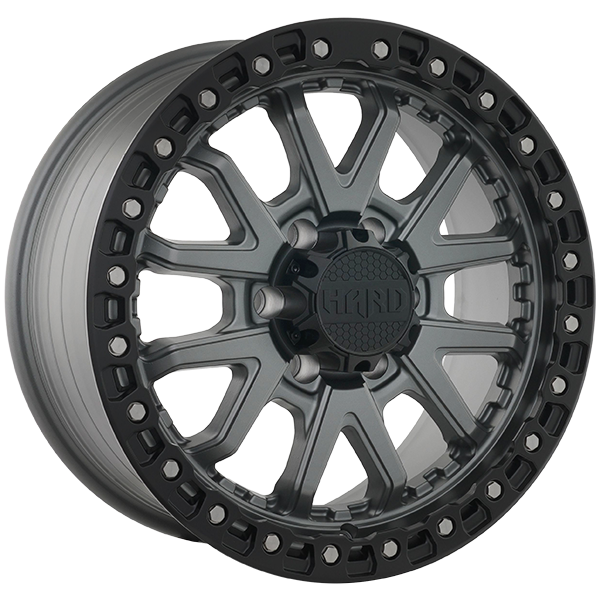 Ruffino HARD DUNE Satin Gray - Black Lip 18x8.5 +15 6x139.7mm 108.1mm
