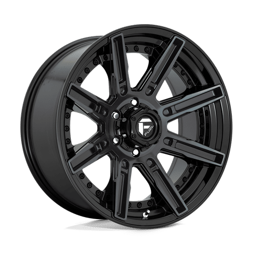 Fuel Offroad D708 GLOSS MACHINED DOUBLE DARK TINT 20x9 +1 6x135mm 87.1mm - Wheelwiz