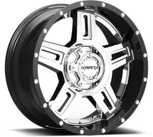 Krank Hammer Chrome w/ Gloss Black Barrel 20x9 0 8x170mm 125.2mm - Wheelwiz