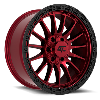GT Off-Road RENEGADE Red Anodized with Black Ring 18x9 -12 5x127|5x139.7mm 78.1mm
