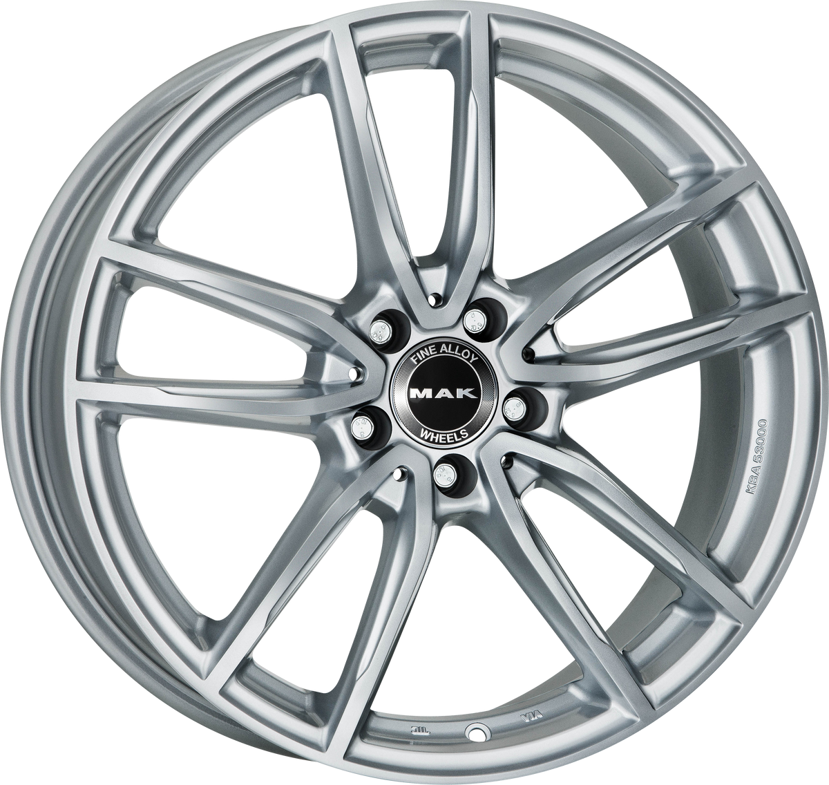 MAK EVO-D Silver 20x9.5 +40 5x112mm 66.6mm - Wheelwiz