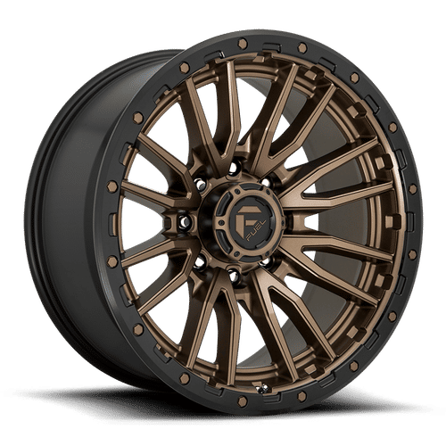 Fuel Offroad D681 REBEL MATTE BRONZE BLACK BEAD RING 22x12 -44 8x180mm 124.2mm - Wheelwiz
