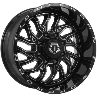 TIS Wheels 544 Gloss Black - Milled Edge 20x9 0 8x165.1mm 125.2mm