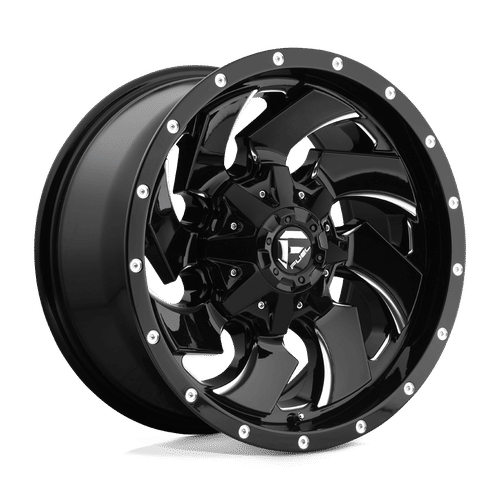 Fuel Offroad D574 GLOSS BLACK MILLED 22x12 -44 6x135|6x139.7mm 106.1mm - Wheelwiz