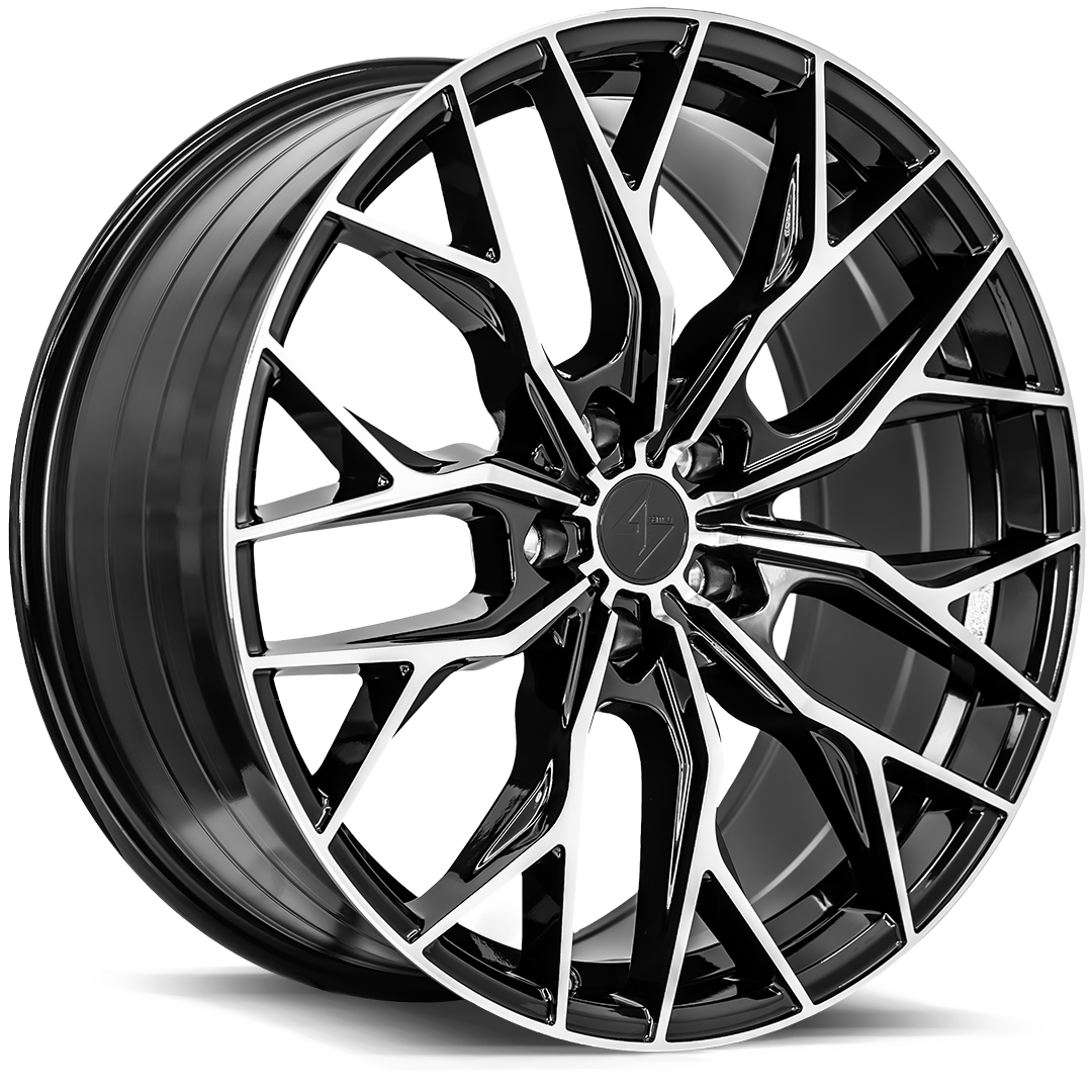 Sentali SS2 Gloss Black Machined Face 18x8.5 +35 5x114.3mm 73.1mm - Wheelwiz
