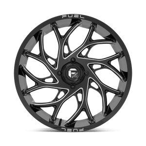 Fuel Offroad D741 RUNNER GLOSS BLACK MILLED 22x7 +13 4x156mm 132mm - Wheelwiz