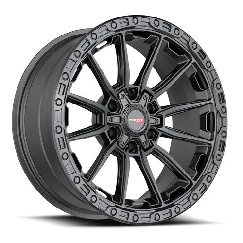 Vortek VRT-601 Matte Black 22x10 -24 6x135|6x139.7mm 106.1mm - Wheelwiz