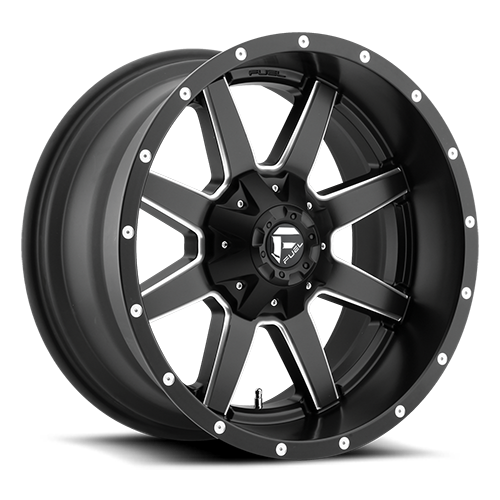 Fuel Offroad D538MAVERICK MATTE BLACK MILLED 20x10 -24 5x127|5x114.3mm 78.1mm - Wheelwiz
