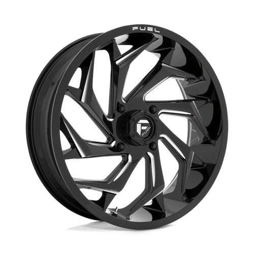 Fuel Offroad D753 GLOSS BLACK MILLED 18x7 +13 4x156mm 132mm - Wheelwiz