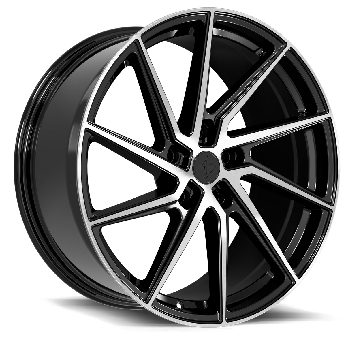 Sentali APEX Gloss Black Machined Face 20x9 +35 5x120mm 0mm - Wheelwiz