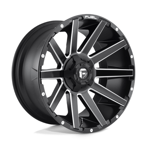 Fuel Offroad D616 MATTE BLACK MILLED 22x10 -18 8x180mm 124.2mm - Wheelwiz