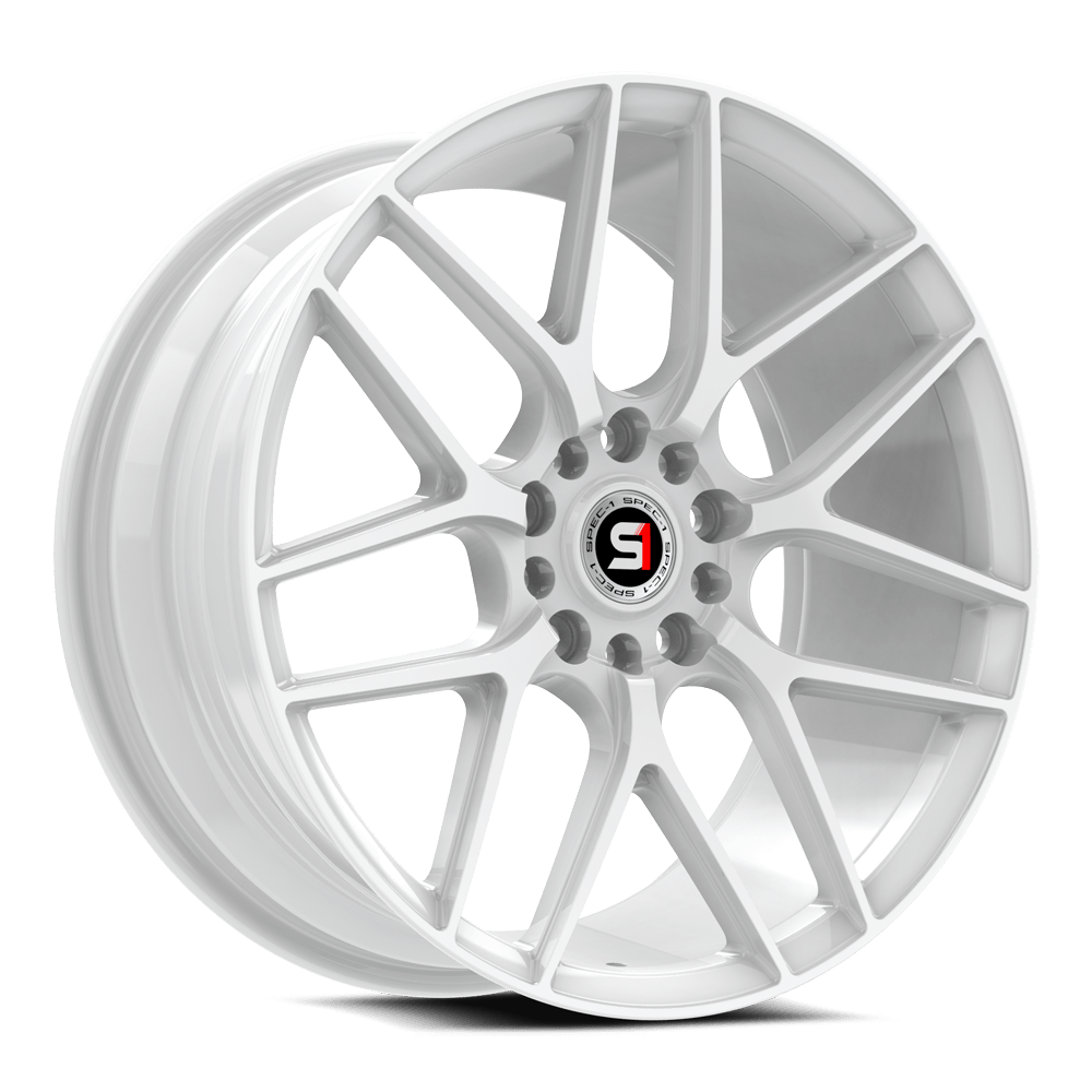 Spec-1 SP-78 All White 17x7.5 +35 4x100|4x114.3mm 73.1mm - Wheelwiz