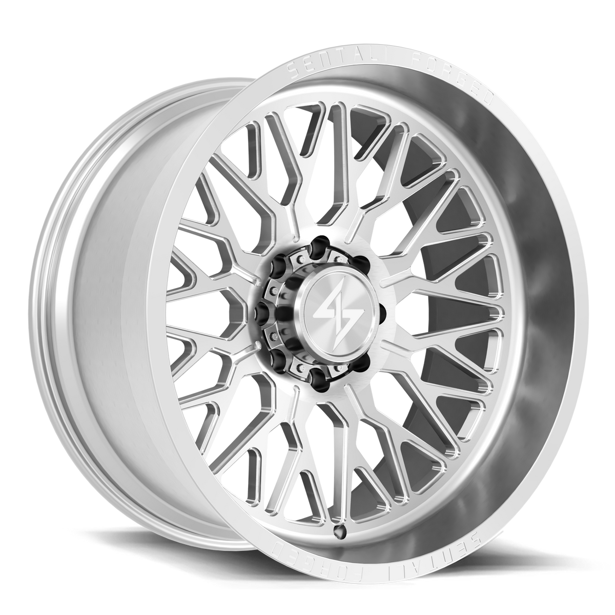 Sentali SF11 Brushed Milled 24x14 -76 5x127mm 71.5mm - Wheelwiz