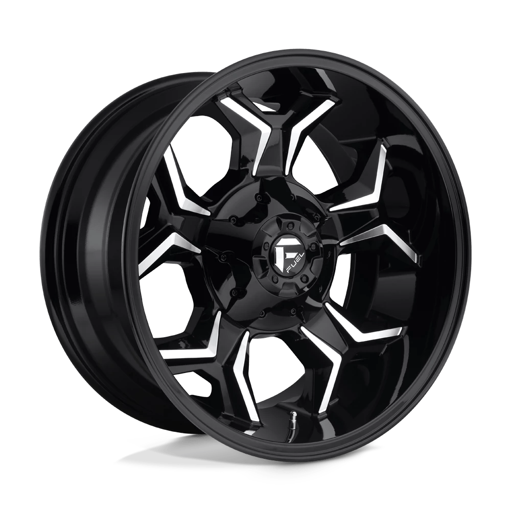 Fuel Offroad D606 AVENGER GLOSS BLACK MILLED 20x9 +20 5x139.7|5x150mm 110.1mm - Wheelwiz