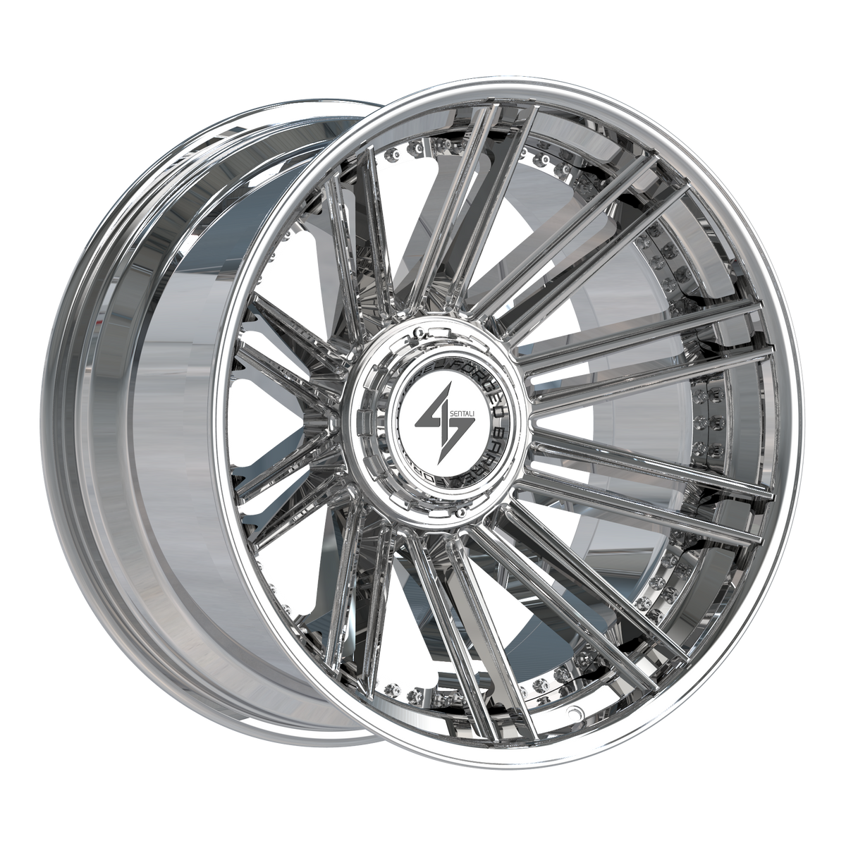 Sentali BFX3 Chrome 22x12 -44 5x127|5x139.7mm 78.1mm - Wheelwiz