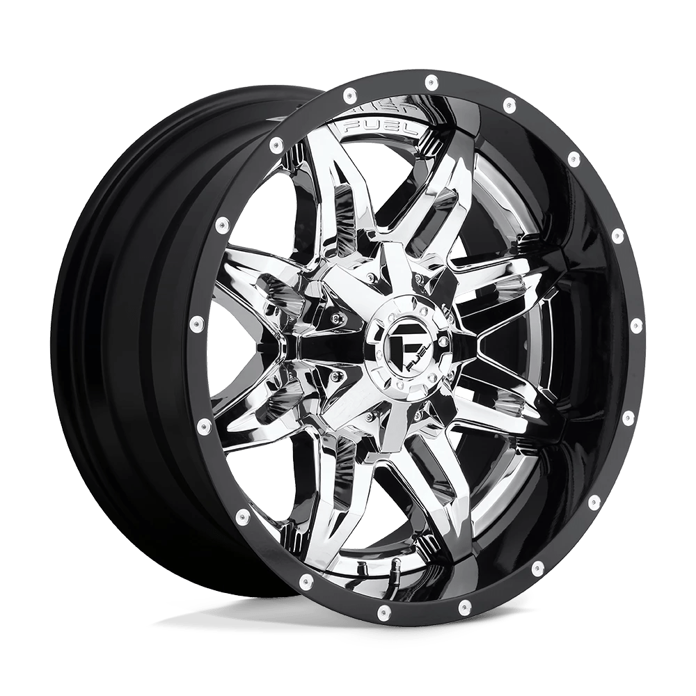 Fuel Offroad D266 LETHAL Chrome Plated Gloss Black Lip 20x10 -19 8x170mm 125.1mm - Wheelwiz