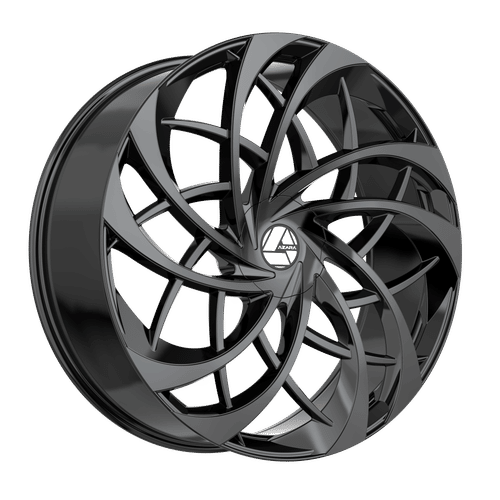 Azara AZA-540 Gloss Black 20x8.5 +35 5x112|5x114.3mm 74.1mm - Wheelwiz