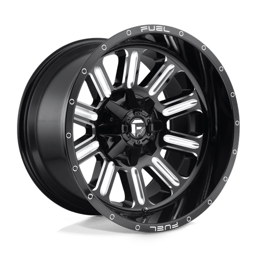 Fuel Offroad D620 GLOSS BLACK MILLED 20x10 -18 5x139.7|5x150mm 110.1mm - Wheelwiz
