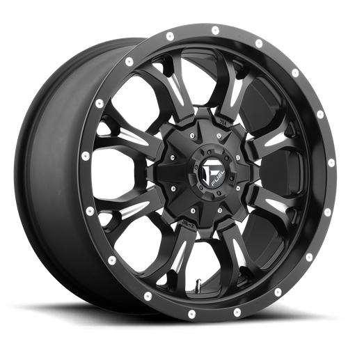 Fuel Offroad D517 KRANK Matte Black Milled 17x9 -12 5x114.3|5x127mm 78.1mm - Wheelwiz