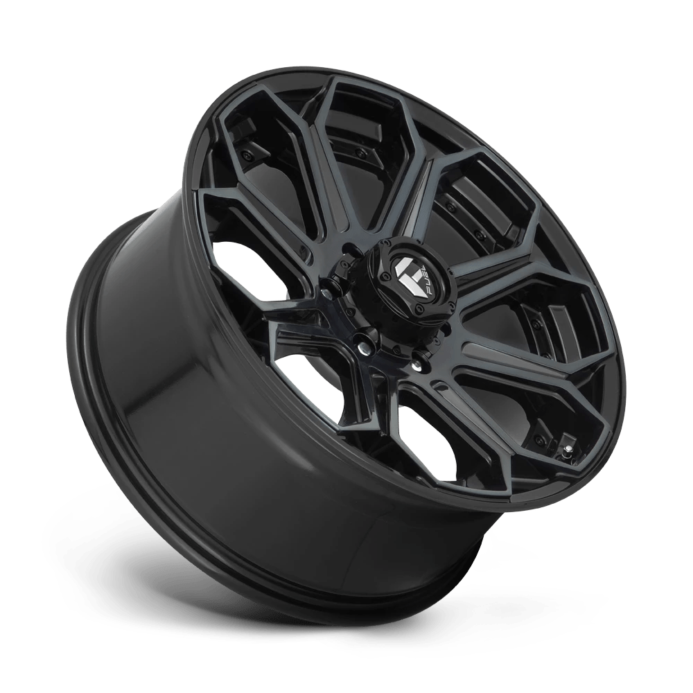Fuel Offroad D704 SIEGE GLOSS MACHINED DOUBLE DARK TINT 20x9 +20 8x165.1mm 125.1mm - Wheelwiz