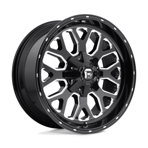 Fuel Offroad D588 GLOSS BLACK MILLED 18x9 +7 6x120mm 67.06mm - Wheelwiz