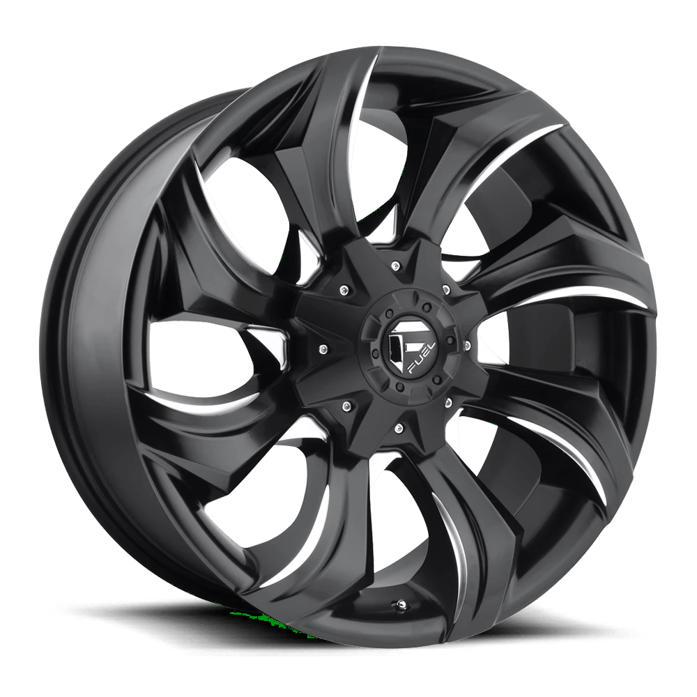 Fuel Offroad D571 STRYKR GLOSS BLACK MILLED 17x9 +20 6x135|6x139.7mm 106.1mm - Wheelwiz