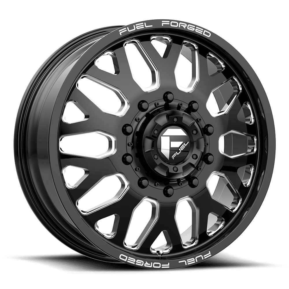 Fuel Offroad FF19D Gloss Black Milled 24x8.25 +105 10x225mm 0mm - Wheelwiz