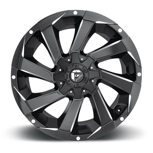 Fuel Offroad D592 RAZOR MATTE BLACK MILLED 20x9 +20 6x135|6x139.7mm 106.1mm - Wheelwiz