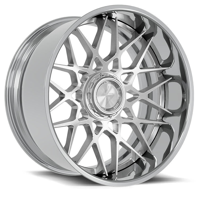 Sentali BFX5 Polished Lip / Brushed Centre 26x14 -76 8x165.1|8x180mm 125.2mm - Wheelwiz