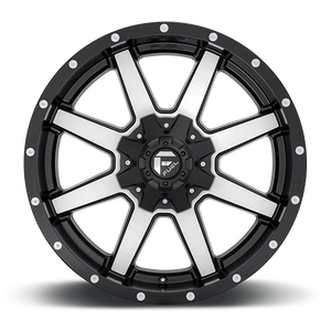 Fuel Offroad D537MAVERICK MATTE BLACK MACHINED 20x10 -12 8x180mm 124.2mm - Wheelwiz