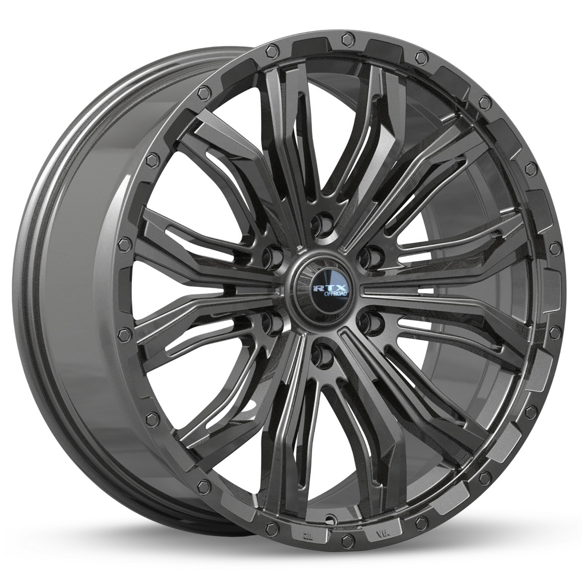 RTX Black Widow Hyper Black 18x9 +18 6x139.7mm 106.1mm - Wheelwiz