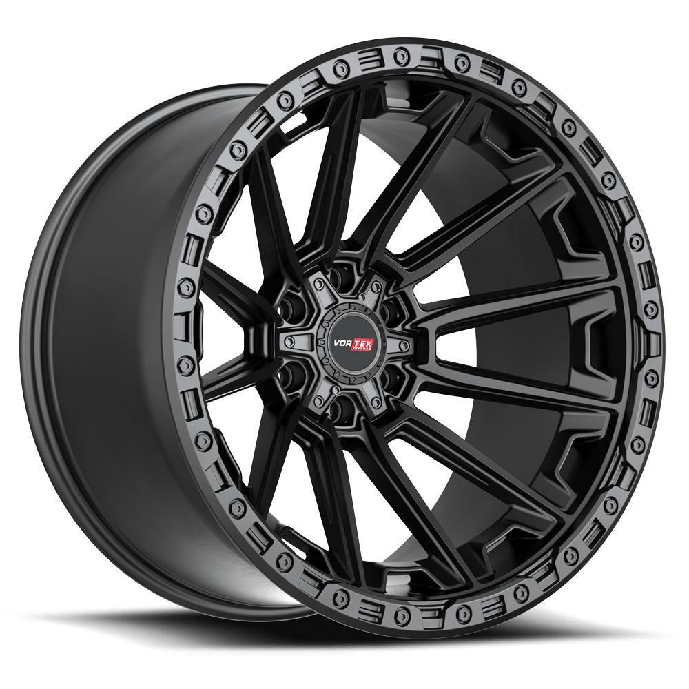 Vortek VRT-601 Matte Black 24x10 +18 6x135|6x139.7mm 106.1mm - Wheelwiz