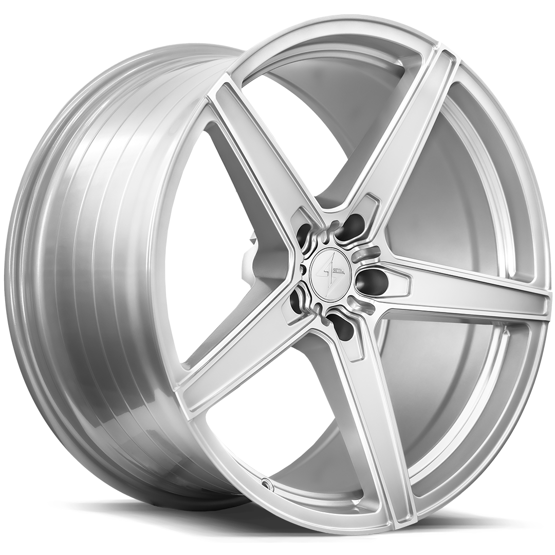 Sentali SS4 Hyper Silver Machined 20x10.5 +40 5x114.3mm 73.1mm - Wheelwiz