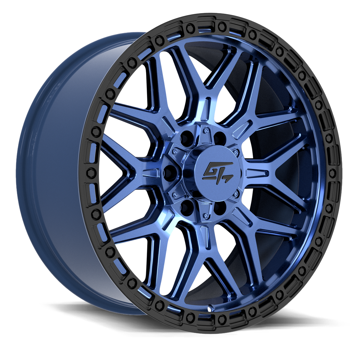 GT Off-Road REVOLT Midnight Blue with Black Ring 18x9 -12 6x135|6x139.7mm 106.1mm