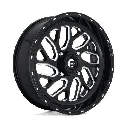 Fuel Off-road D581 GLOSS BLACK MILLED 20x7 +13 4x156mm 132mm - Wheelwiz