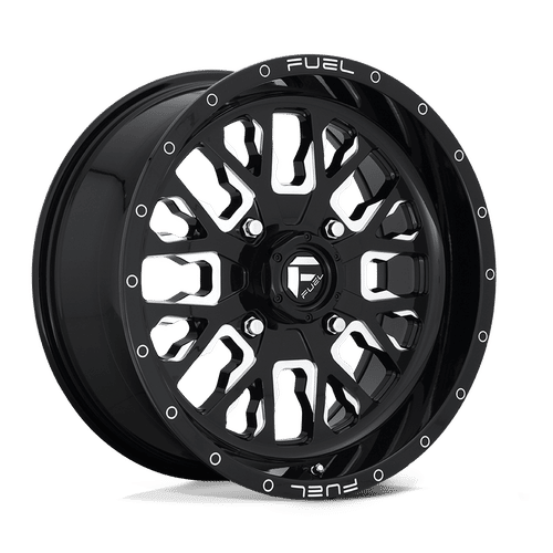 Fuel Offroad D611 GLOSS BLACK MILLED 18x7 +13 4x156mm 132mm - Wheelwiz