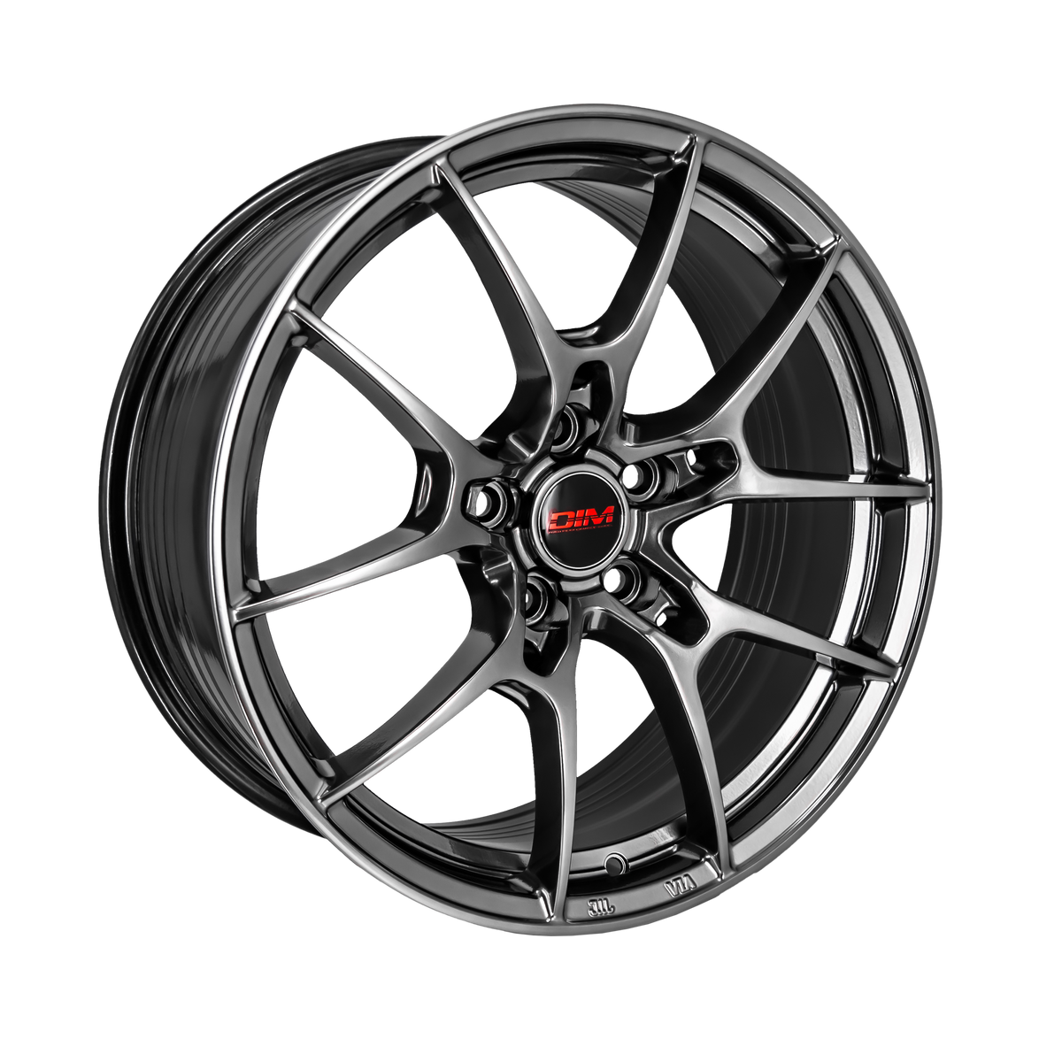 DIM WC001 Grey Silver Lip 18x8 +30 5x120mm 0mm - Wheelwiz